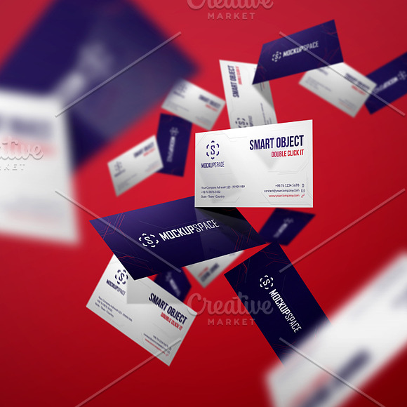 Business Cards - 5 Elegant Mockups in Print Mockups - product preview 2