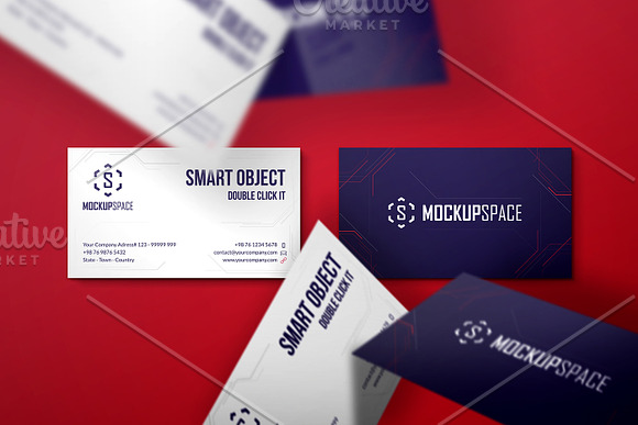 Business Cards - 5 Elegant Mockups in Print Mockups - product preview 5