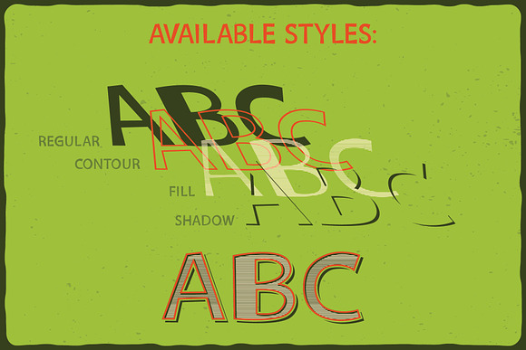 Green Mexican Typeface in Display Fonts - product preview 3