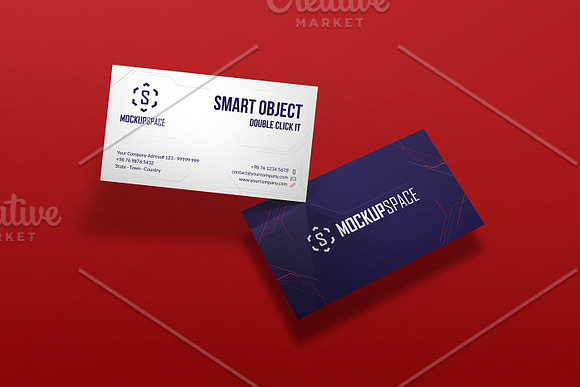 Business Cards - 5 Elegant Mockups in Print Mockups - product preview 7