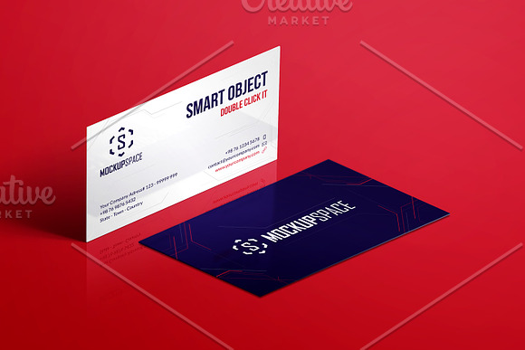 Business Cards - 5 Elegant Mockups in Print Mockups - product preview 10