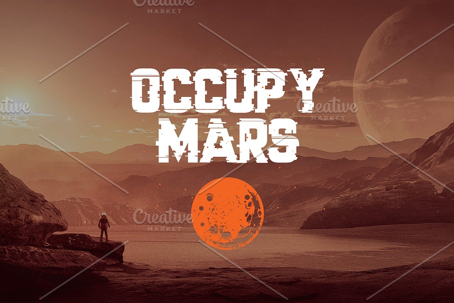 Occupy Mars - T-Shirt Design in Illustrations - product preview 8