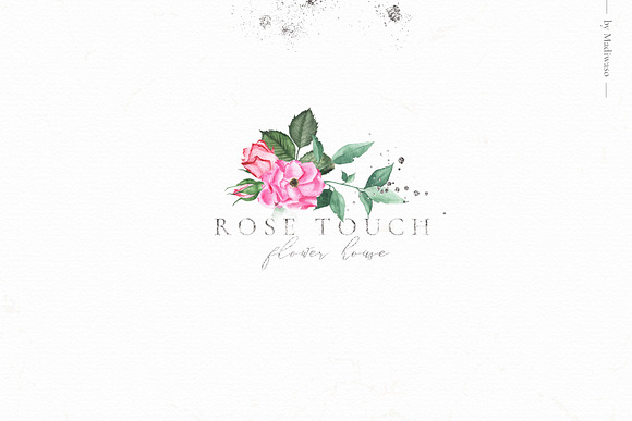 ROSETTE - watercolor roses leaf set in Illustrations - product preview 7