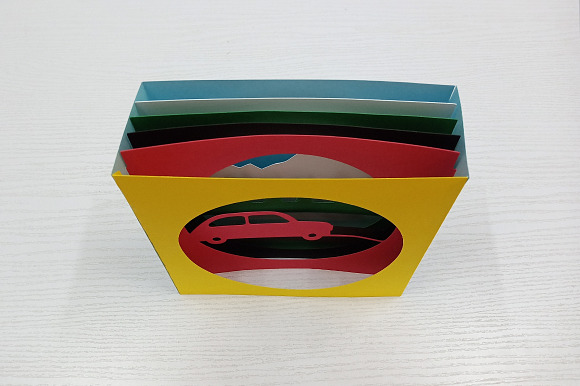 Car Tunnel Card - 3d papercraft in Templates - product preview 3