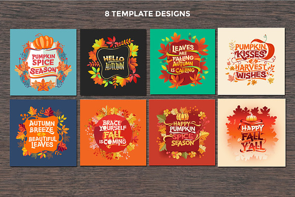 Fall and Thanksgiving Bundle Cards in Illustrations - product preview 2
