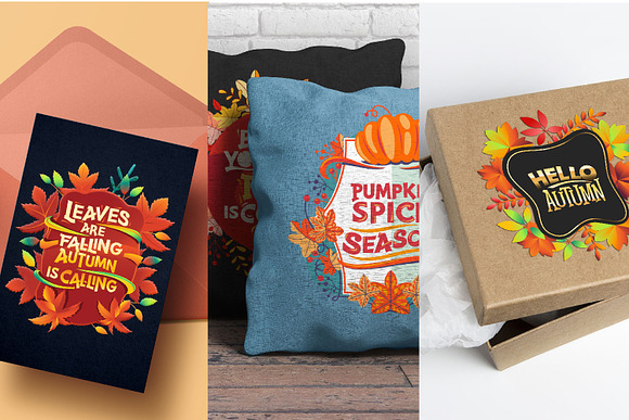 Fall and Thanksgiving Bundle Cards in Illustrations - product preview 3