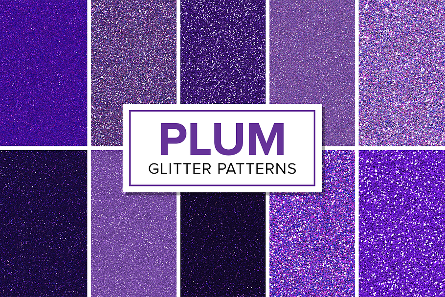 Purple Glitter Patterns - Seamless