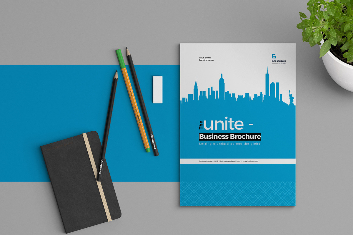Unite Business Brochure in Brochure Templates - product preview 8