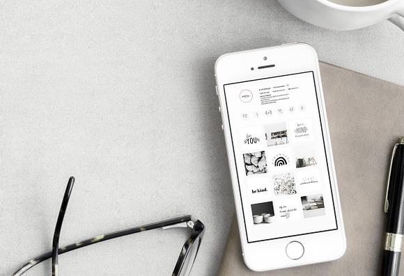 INSTAGRAM FEED QUOTES / BLACK WHITE in Instagram Templates - product preview 2