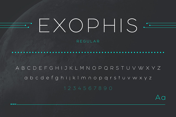 Exophis - Modern Sans Serif Font in Sans-Serif Fonts - product preview 5