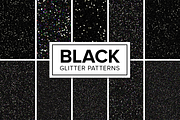 Black Glitter Patterns - Seamless
