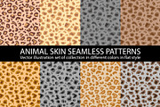 8 set natural animal skin Seamless