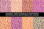 8 set Pink animal skin Seamless