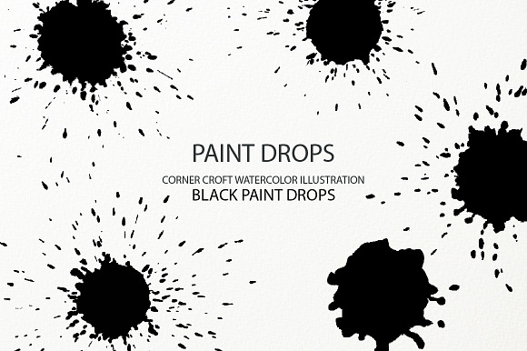 Watercolor Paint Drop Effect in Textures - product preview 5