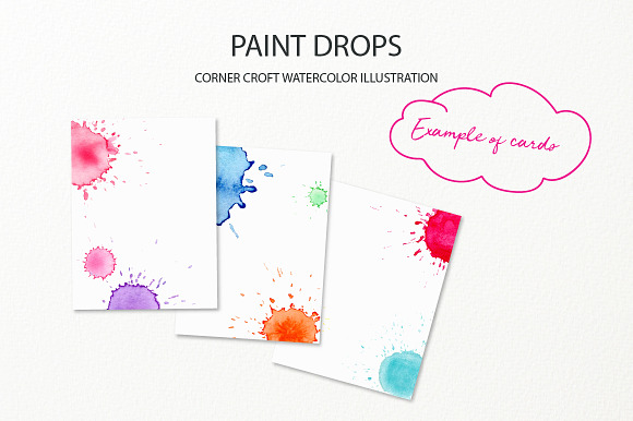 Watercolor Paint Drop Effect in Textures - product preview 6