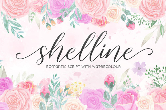 Shelline - Romantic Script in Script Fonts - product preview 7
