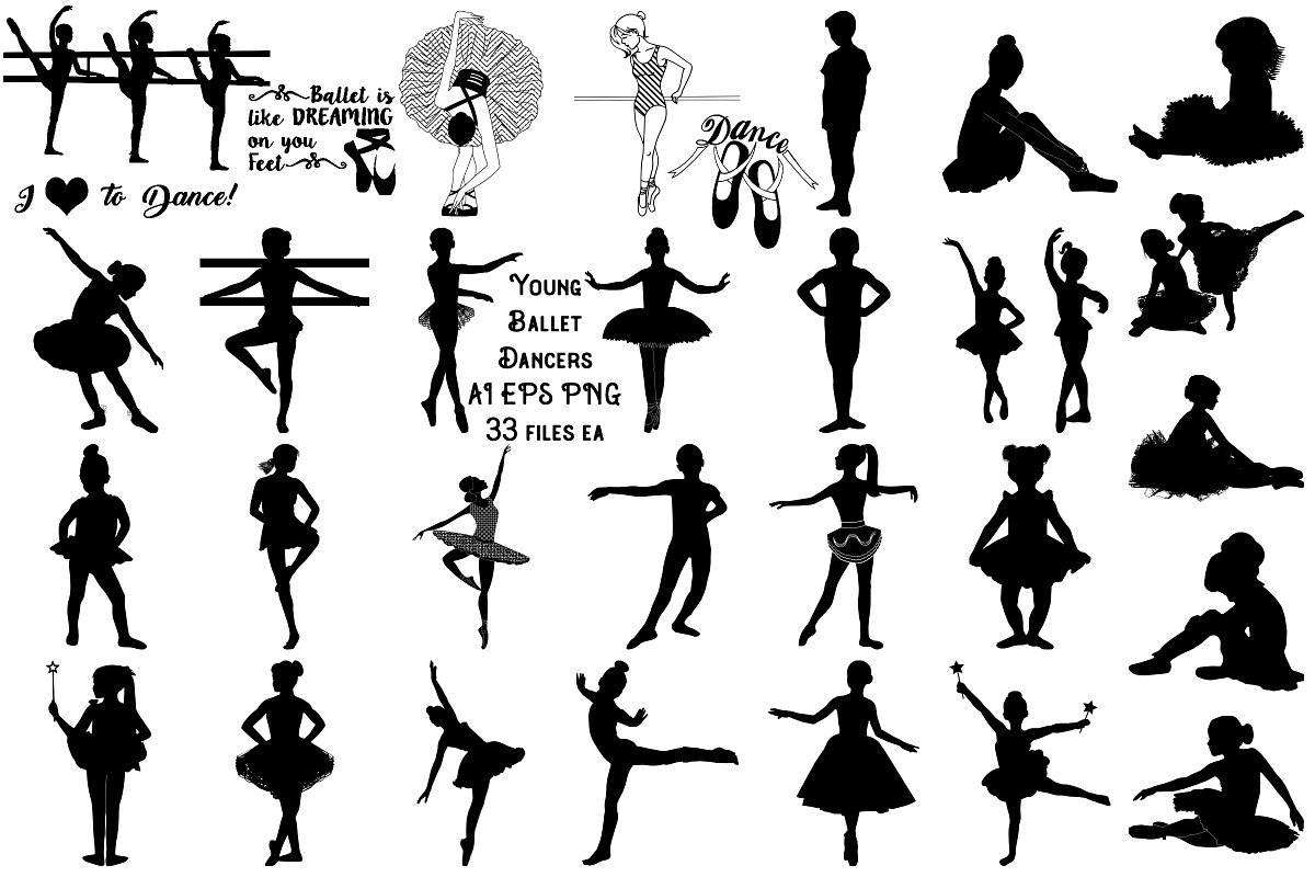Young Ballet Dancers AI EPS PNG in Illustrations - product preview 8