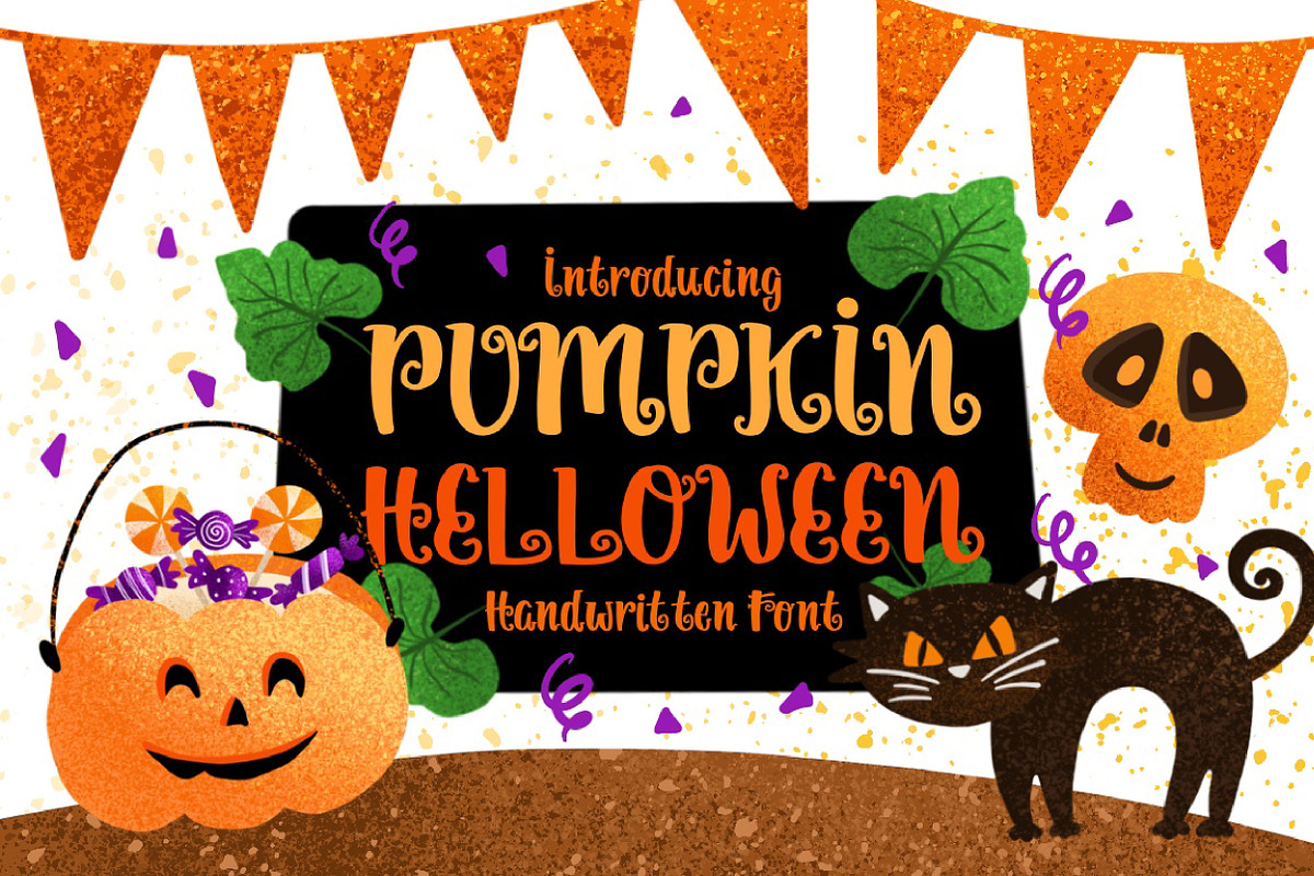 Pumpkin Halloween in Script Fonts - product preview 8