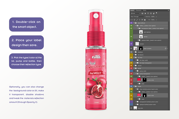 Spray Bottle Mockup v. 10ml-A Plus in Product Mockups - product preview 7