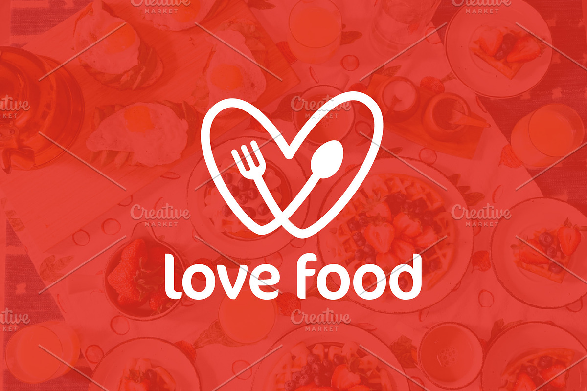 Love Food logo in Logo Templates - product preview 8
