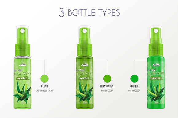 Spray Bottle Mockup v. 10ml-A Plus in Product Mockups - product preview 9