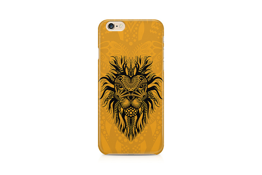 Tribal Style Illustrative Lion Head in Illustrations - product preview 8