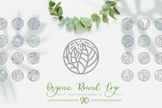 Organic Round Logo emblem