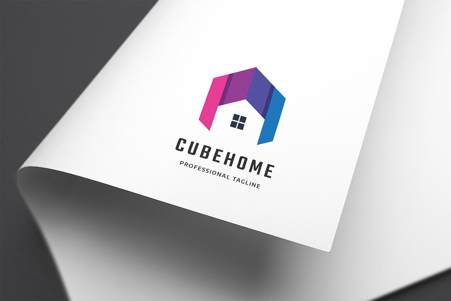 Cube Home Logo in Logo Templates - product preview 8