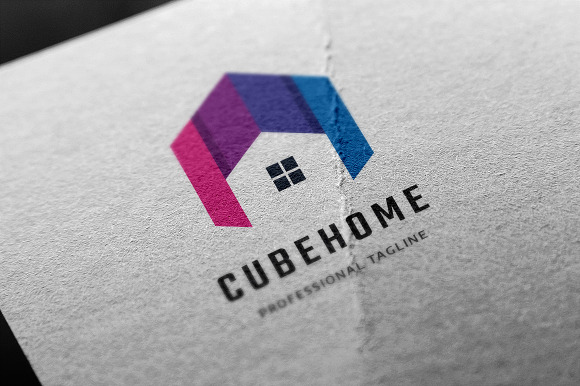 Cube Home Logo in Logo Templates - product preview 2