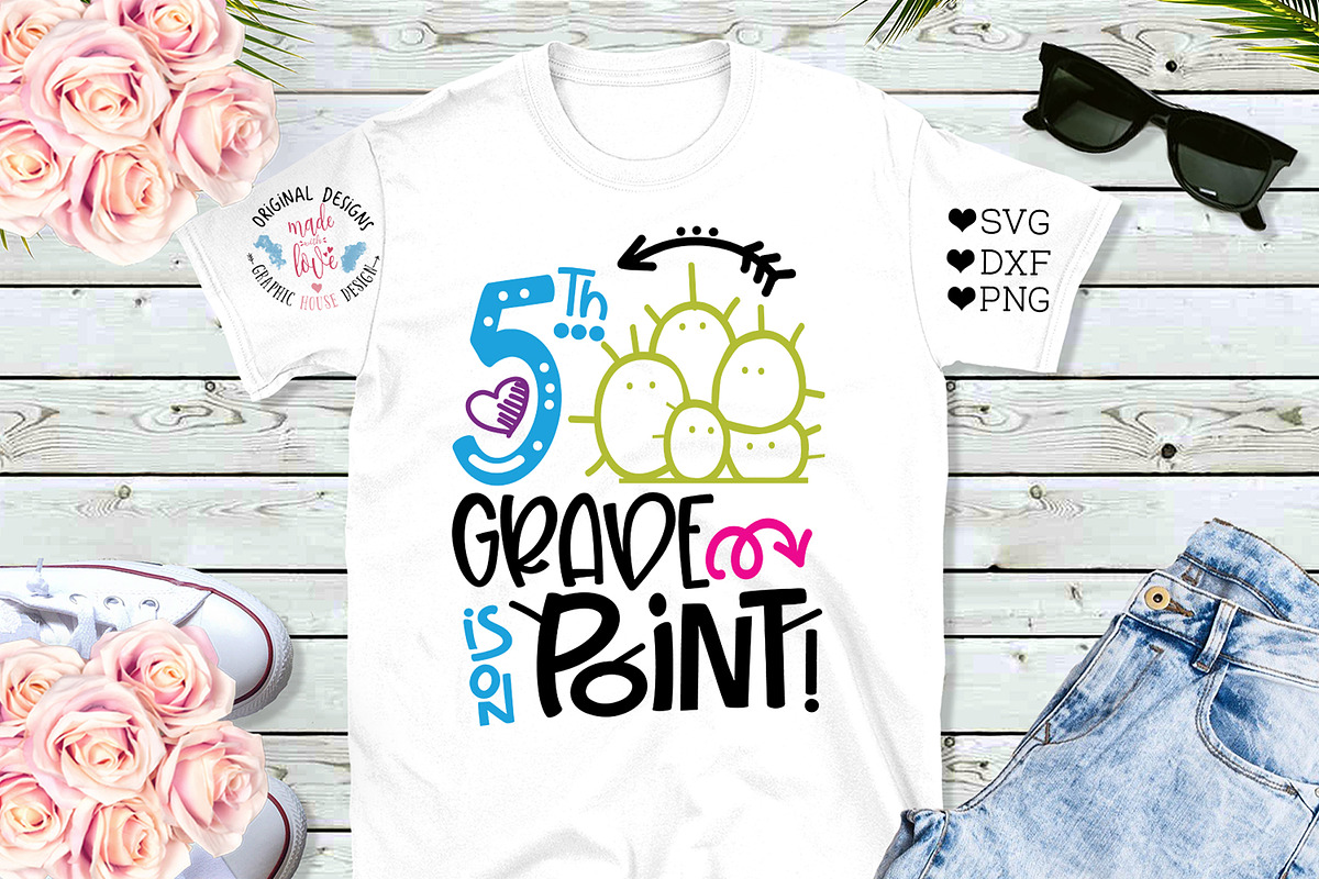 Fifth Grade is On Point SVG File Cut in Illustrations - product preview 8