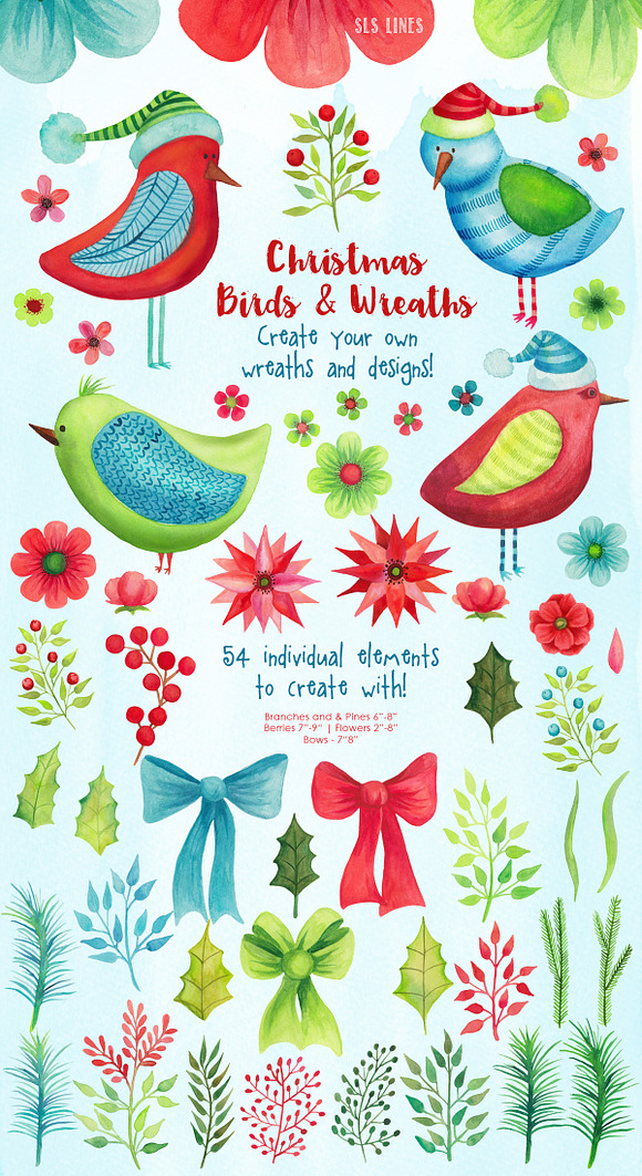 Big Christmas Bundle Clipart in Illustrations - product preview 2