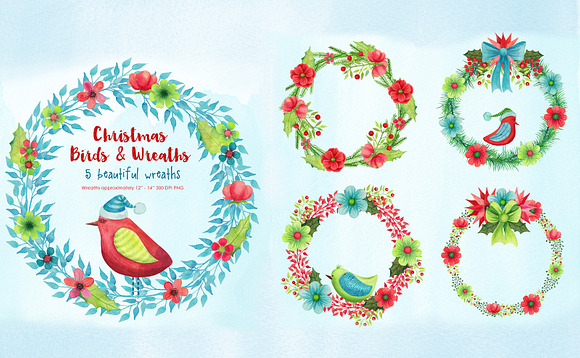Big Christmas Bundle Clipart in Illustrations - product preview 3
