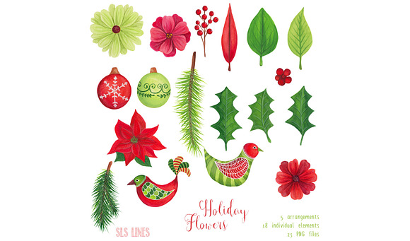 Big Christmas Bundle Clipart in Illustrations - product preview 11