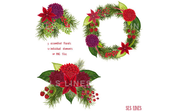 Big Christmas Bundle Clipart in Illustrations - product preview 18