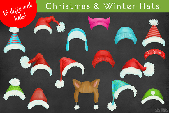 Big Christmas Bundle Clipart in Illustrations - product preview 21