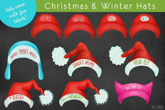 Big Christmas Bundle Clipart in Illustrations - product preview 22