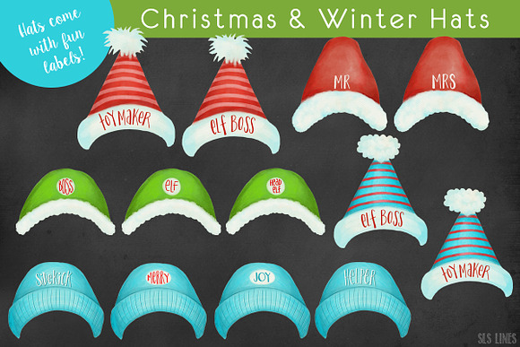 Big Christmas Bundle Clipart in Illustrations - product preview 23