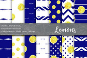 Lemon Digital Papers, Summer Pattern