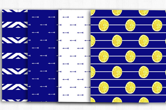 Lemon Digital Papers, Summer Pattern in Patterns - product preview 3