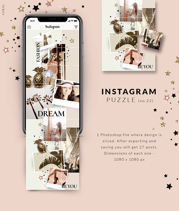 81% OFF| BUNDLE v.3 - Insta Puzzle in Instagram Templates - product preview 10