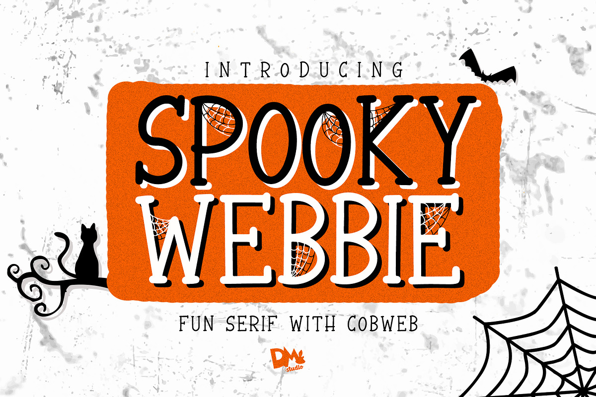 Spooky Webbie - Fun Serif With Web in Slab Serif Fonts - product preview 8