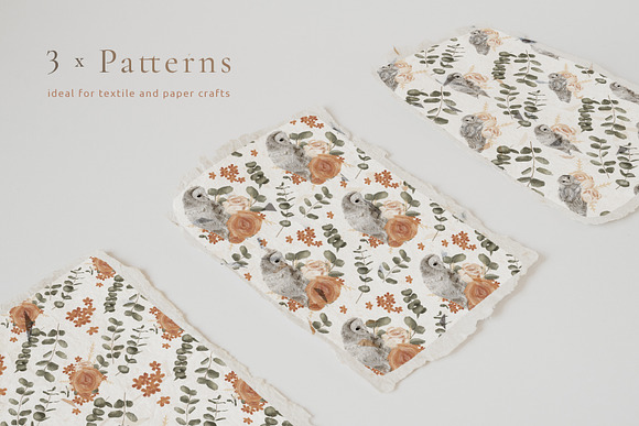 Owls & Roses Hand drawn Graphics in Illustrations - product preview 1