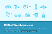 15 Bird Watching Icons