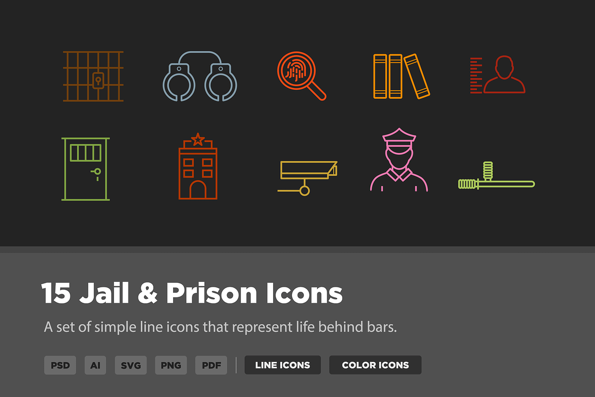 15 Jail & Prison Icons in Icons - product preview 8