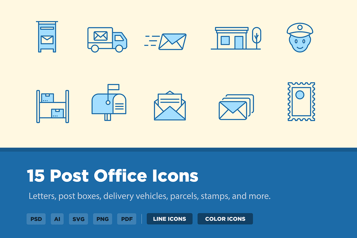 15 Post Office Icons in Icons - product preview 8