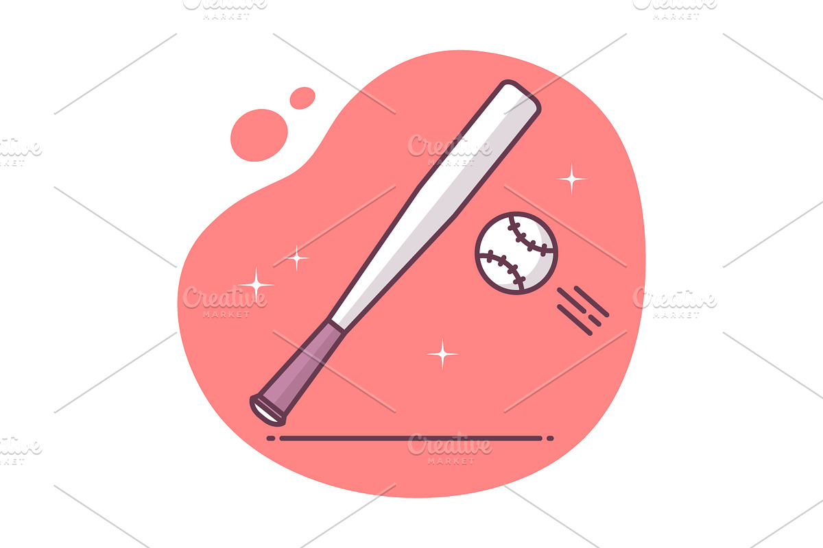 Baseball Icon in Illustrations - product preview 8