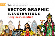 14 Vector Graphic Illustrations Pack