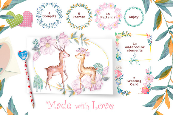 Woodland Party Cute forest animals in Illustrations - product preview 6