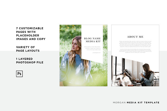 Morgan Media Kit Template (PSD) in Brochure Templates - product preview 1