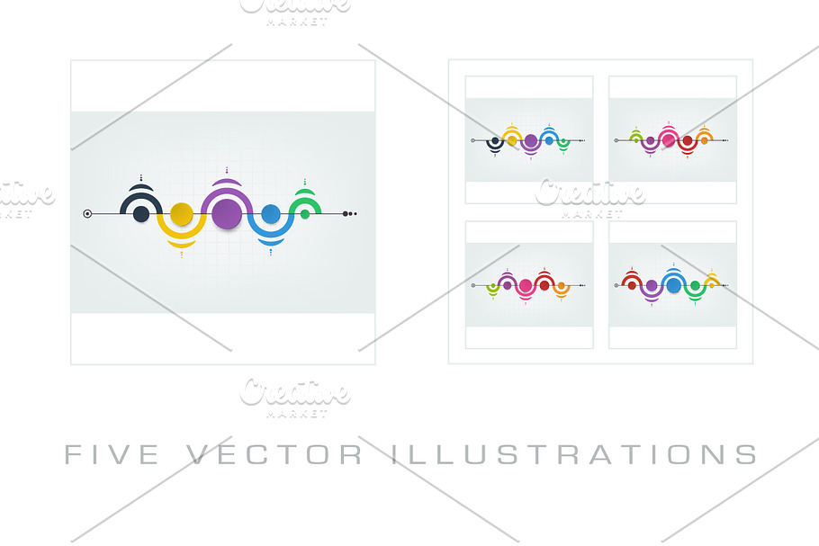 Infographics design templates in Business Card Templates - product preview 8